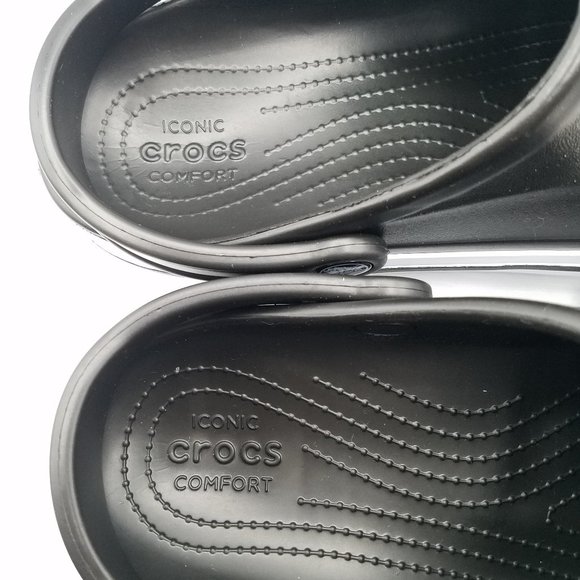 NEW Crocs Bayaband Clogs - Blk/Wh - Men 8 | Women 10 - Picture 7 of 9